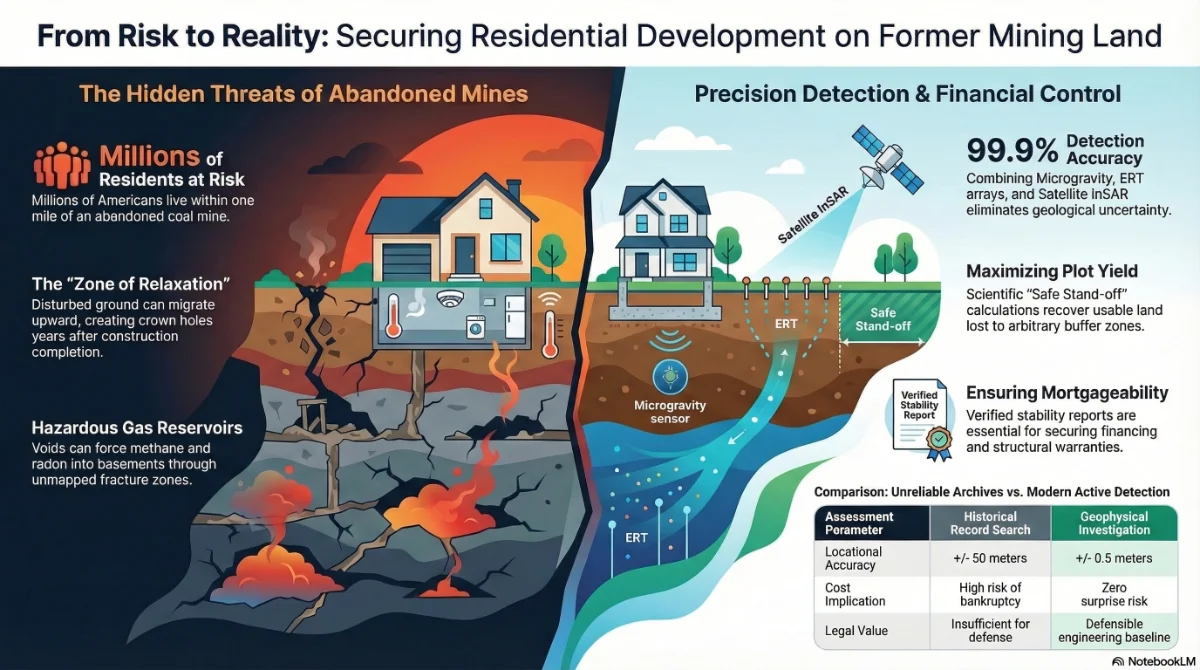 Infographic on abandoned mines and detection methods