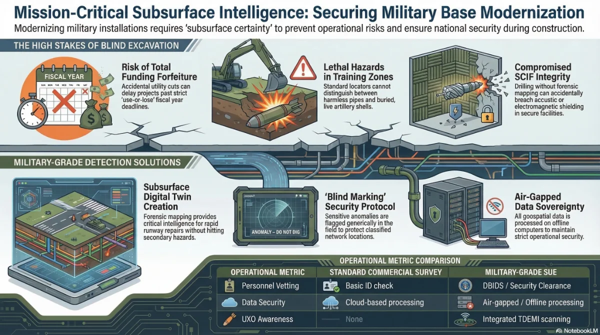 Infographic on military subsurface intelligence solutions