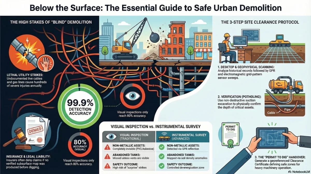 Infographic on safe urban demolition practices
